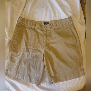 J. Crew Mens Gramercy Chino Khaki Shorts Size 33W 6271